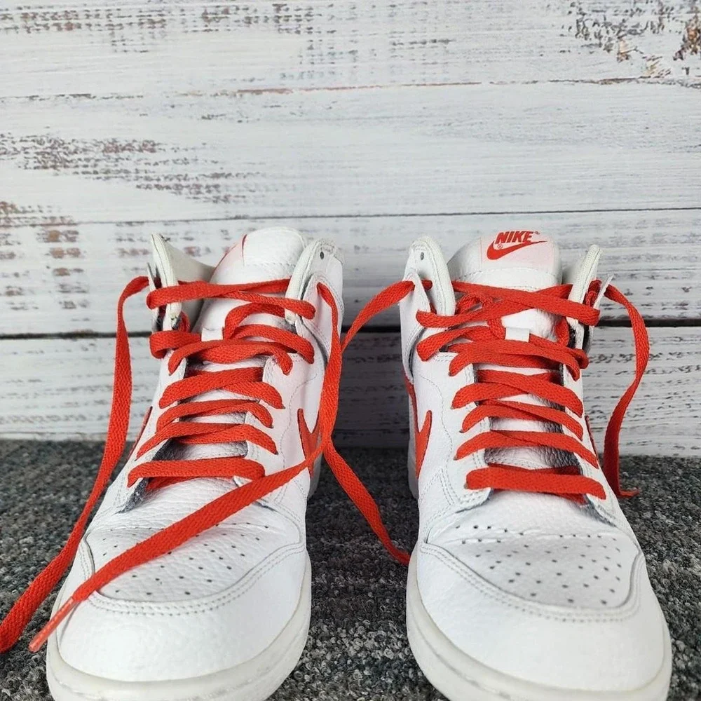 Nike Dunk Retro High White/Red Size US 8